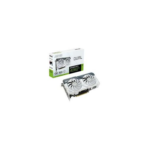 Asus dual geforce rtx 4060 ti 8GB - white oc edition DUAL-RTX4060TI-O8G-WHITE grafička kartica Slike
