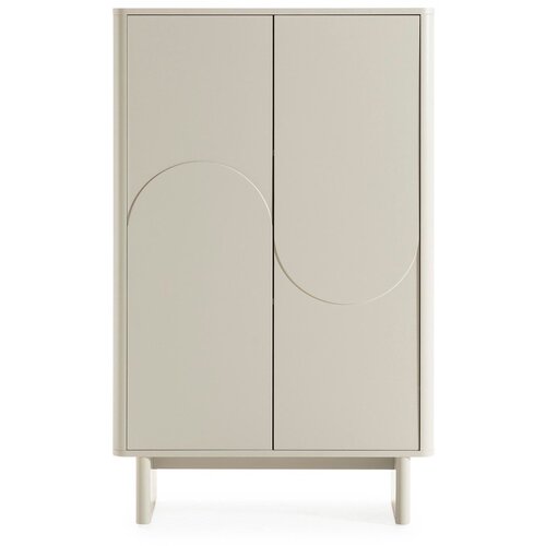 MOME Kremno bela omarica 80x130x40 cm Solei &ndash; Cene
