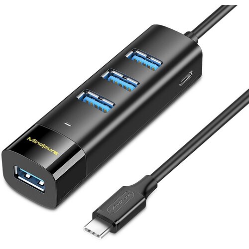 INF Type-C na 4-portni USB 3.0 Hub: Visokohitrostni razdelilnik za prenosnike 1 m, (5000129853) Cene