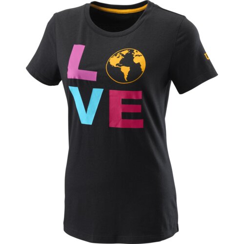 Wilson Dámské tričko Love Earth Tech Tee W Black M Cene
