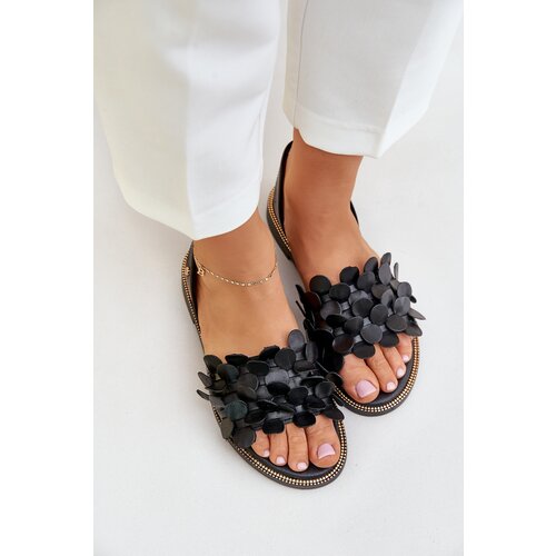 Zazoo Leather Sandals On Flat Heel Cene