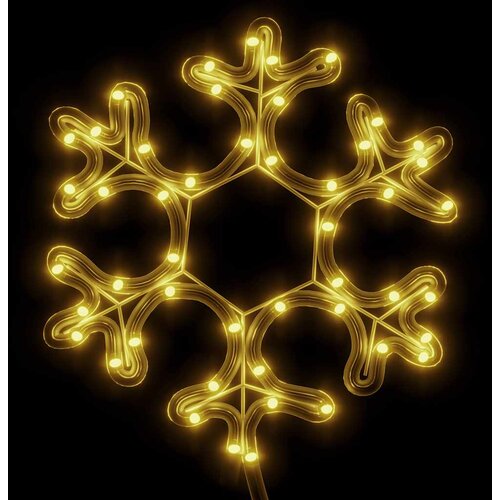  Figura božićne pahulje s 48 LED žarulja topla bijela 27 x 27 cm Slike