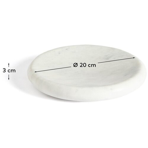 Kave Home Marmorni dekorativni pladenj &amp;oslash; 20 cm Obena &amp;ndash; Slike