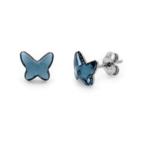 Victoria Cruz fantasy denim blue mindjuše sa swarovski kristalom ( a3111-18ht ) Slike