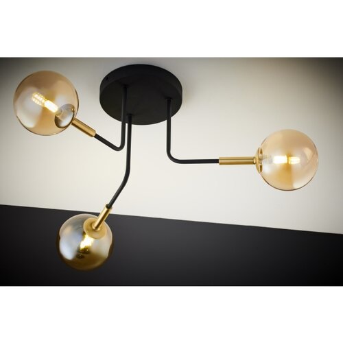 Jupiter 2037 - Luster na &amp;scaron;ipci BURANO 3xG9/10W/230V crna/zlatna/bež Slike