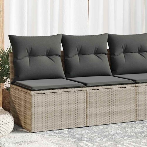  2-dijelni set vrtnih sofa s jastucima od poliratana i bagrem Cijene