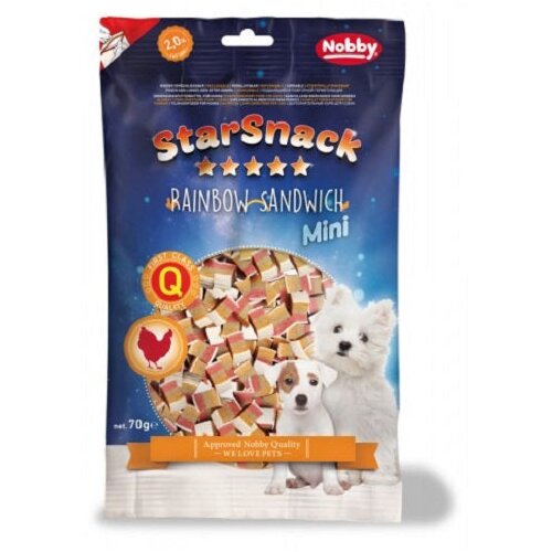 Nobby starsnack mini mavrični sendviči &ndash; 70 g Cene