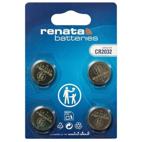 Duracell Renata CR2032 1/4 3V litijumska baterija PAKOVANJE 4kom Slike