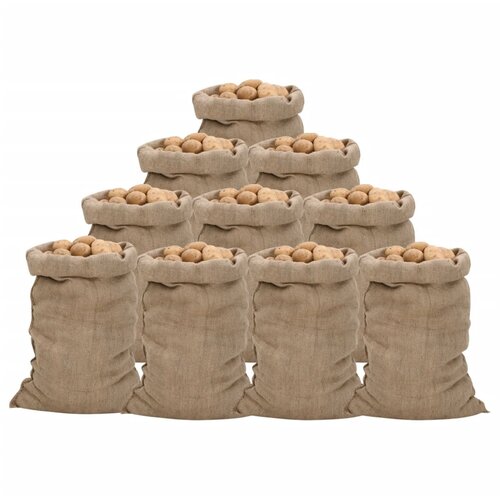 vidaXL Jutene vreće 10 kom 60 x 105 cm 100 % juta 340 g/m² Cijene