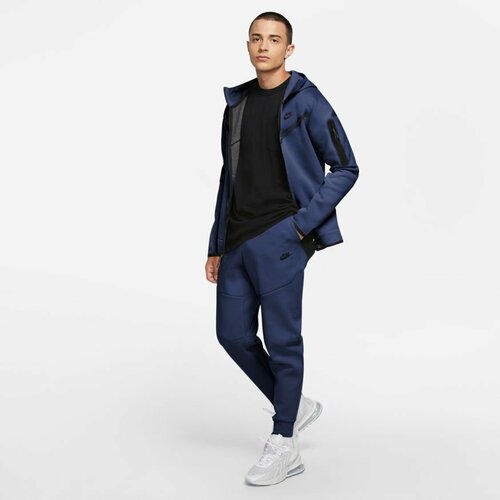 Nike Man's Sweatpants Tech Fleece CU4495-410 Navy Blue Slike