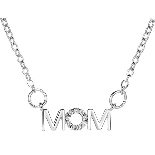 Ogrlica Mom - Srebrna KP28446 Cene