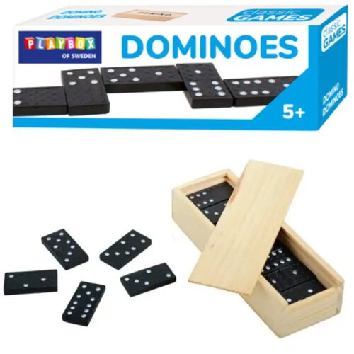 Playbox domino u drvenoj kutiji Cene