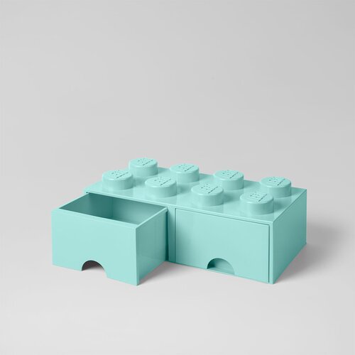 Lego mint zelena kutija za pohranu s dvije ladice Cene