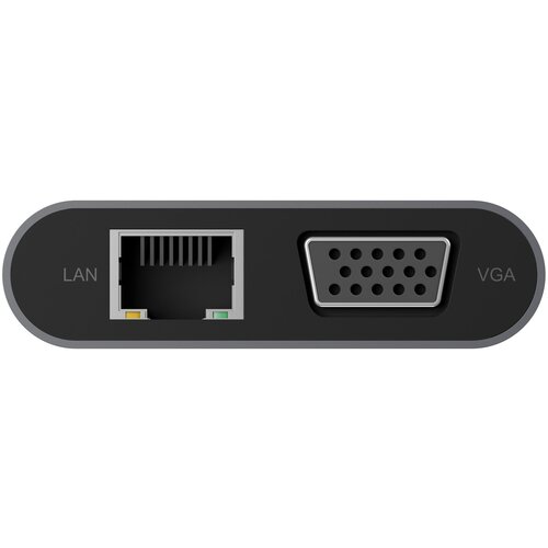 Icybox Docking stanica IB-DK4040-CPD, USB-C na 3x USB-A, RJ-45, 1x HDMI, 1x VGA, 1x 3.5mm Slike