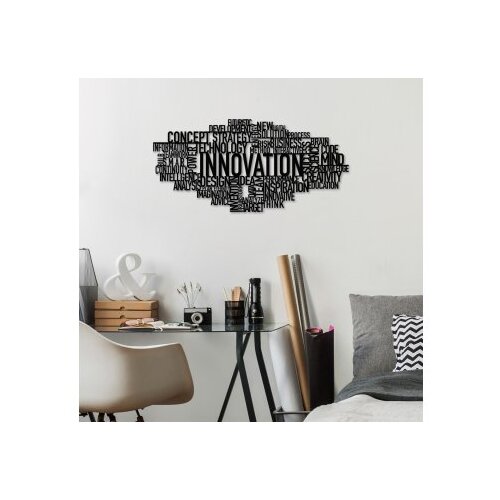 Wallity Zidna dekoracija Innovation, 86x41cm, Crna Slike