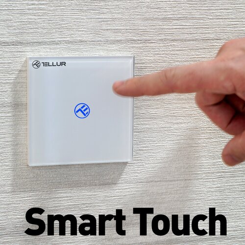 Tellur SMART WIFI Switch SS1N 1 port 1800W 10A ( 400-0014 ) Slike