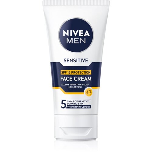 Nivea MEN Sensitive za&amp;scaron;titna krema za mu&amp;scaron;karce SPF 15 75 ml Slike