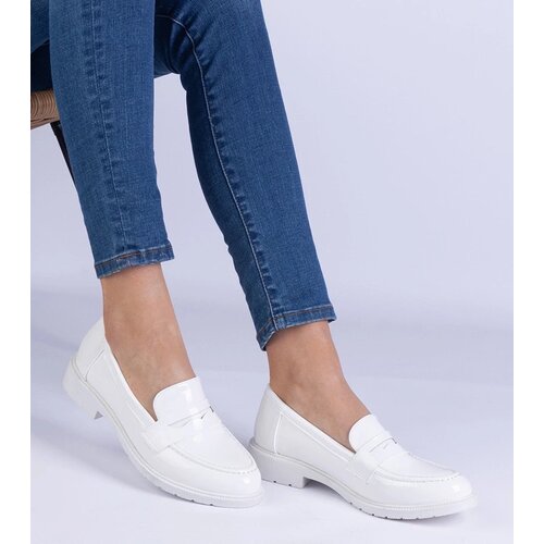 D/CEO marka niezdefiniowana White patent leather women's oxford shoes Eledia Cijene