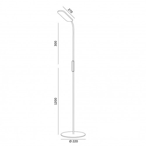  LED prigu&amp;scaron;iva stojeća lampa TEILO LED/10W/230V 3000/4000/6500K bela + daljinski upravljač Slike