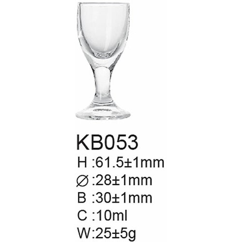  Staklena čaša za rakiju 10 ml 6/1 KB053 Cene