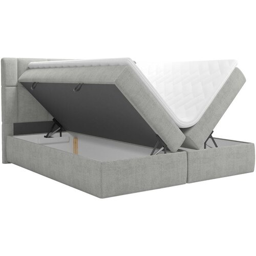 Boxxx POSTELJA Z VZMETNICO 160 cm x 200 cm , tekstil svetlo siva Slike