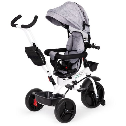 ECO TOYS tricikl s rotirajućim sjedalom 360&amp;deg; i krovićem Slike
