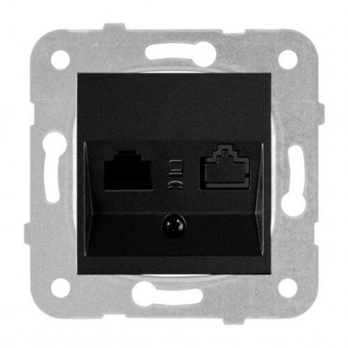 Panasonic Priključnica crna 1M telefonska CAT3 RJ11 WKTT0402-2BL EU4 Karre Plus Cene
