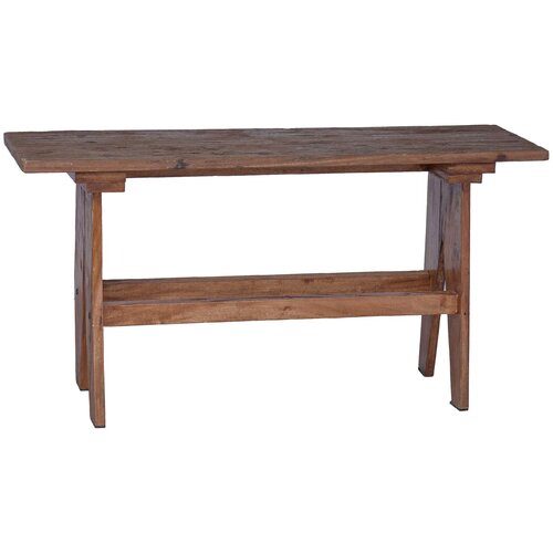  Klupa Prirodna 100 x 30 x 51 cm Čvrsto drvo iz reciklaže Slike