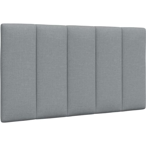 vidaXL Vzglavna stranica svetlo siva 90 cm blago Cene