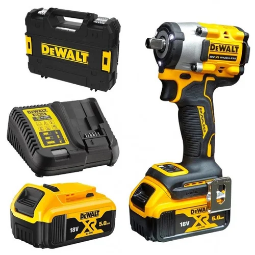 Dewalt Aku udarni odvijač DCD922P2T-QW 406NM + 2x 18V 5.0 AH + TSTAK (18 V, 2 baterije, 5 Ah, 406 Nm) + BAUHAUS jamstvo 5 godina na uređaje na električni ili motorni pogon