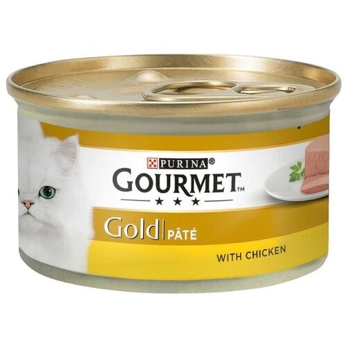 Purina pašteta za odrasle mačke gourmet gold, piletina, 85g Slike