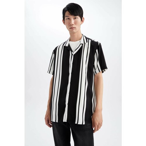 Defacto Regular Fit viscose Striped Short Sleeve Shirt Cene