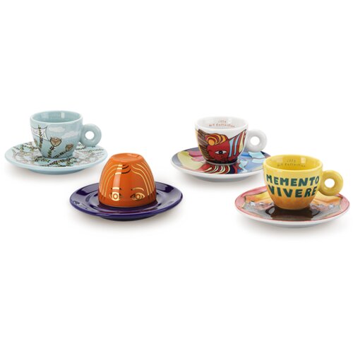 Illy set soljice za cappuccino BIENNALE 2026 4/1 ART COLLECTION Slike