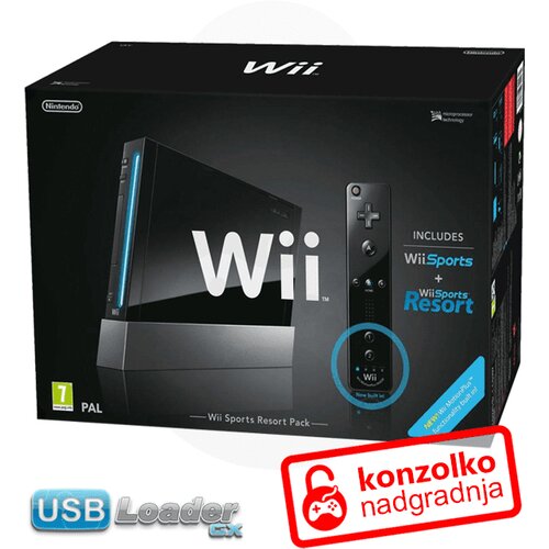  Obnovljen Nintendo Wii črne barve s HDMI in odklepom + 2 leti garancije Cene