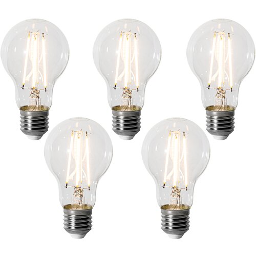 LUEDD Komplet 5 E27 zatemnitvenih LED žarnic A60 6W 700 lm 2200K Slike