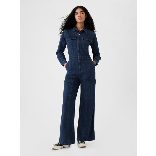 GAP Denim cargo jumpsuit Utility - Women's Cene