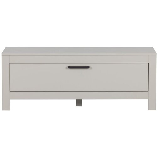 Basiclabel Svijetlo siva TV komoda od masivnog bora 120x45 cm Bonk – Cene