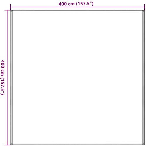  Tepih za &amp;scaron;ator 400 x 400 cm crni HDPE Slike