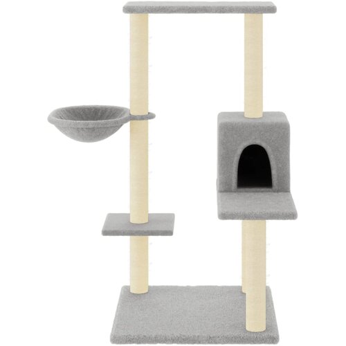  Penjalica za mačke sa stupovima za grebanje svjetlosiva 95 cm Slike