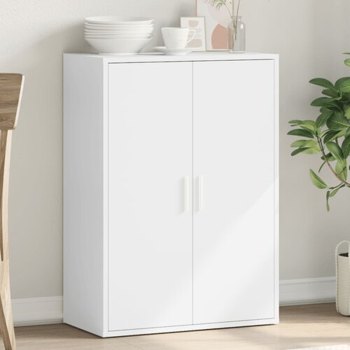 vidaXL Komoda bela 60x31x84 cm inženirski les Cene