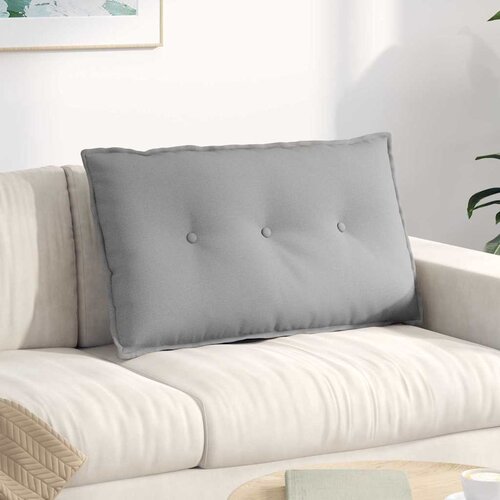 vidaXL Poglavni vzglavnik Oblačno siva 80 x 19 x 50 cm blago Cene