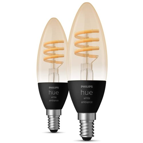 Philips Sa žarnom niti pametne žarulje u setu 2 kom E14, 5 W White ambiance – Cijene