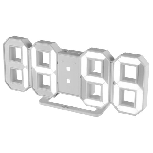 Home Sat sa alarmom, 3D LED zaslon - LTC 04, Bijeli Cijene