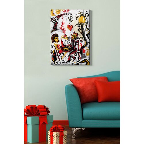 Wallity Slika Kanvas Tablo-145, 50x70 cm Cene