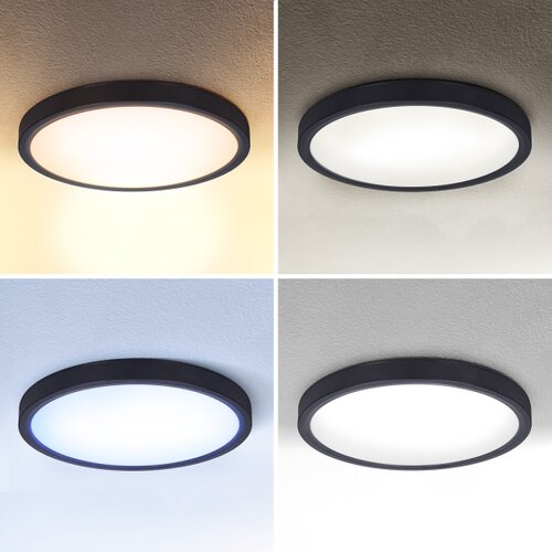  Brilagi-LED prigu&amp;scaron;iva svetiljka ESTELA LED/48W/230V 3000-6500K prečnik 40 cm crna + daljinski upravljač Slike