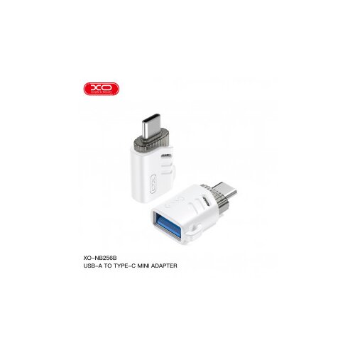 Adaptor OTG Transfer XO NB256H MicroUSB tata la USB-C mama Alb