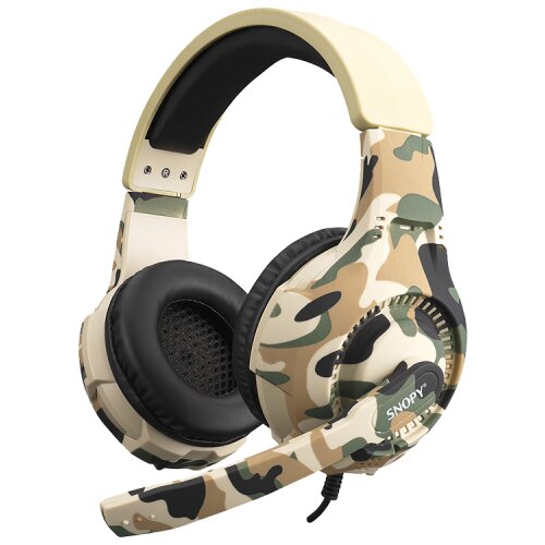  Slu&scaron;alice sa mikrofonom gaming Snopy SN-880GAMETIME Camouflage Pattern PC 3,5M PS4-XBOX-Mobile Gaming Headset with Adjustable Microphone, 32595 Cijene