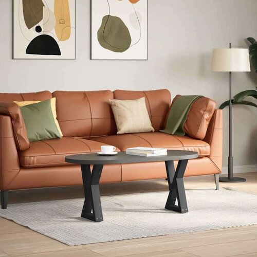 VidaXL Noge za stolić 2 kom crne 28x(42-43,3) cm čelik Slike