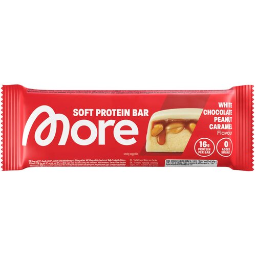 More Nutrition Soft Protein Bar White Chocolate Peanut Caramel - 50 g Cene