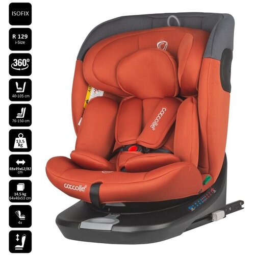 Coccolle Otro&amp;scaron;ki avtosedež Altira 0-36 kg vrtljiv 360 isofix iSize Cimetovo rjava Slike